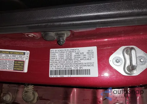 2021 Honda Cr-V Awd Special Edition из США, поврежденный, VIN 7FARW2H77ME033544